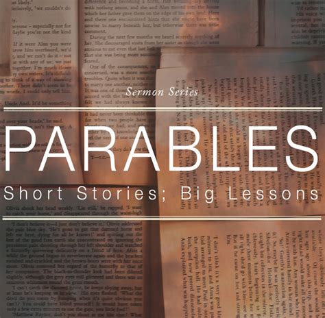 Parables // Short Stories; Big Lessons | Canyon Creek Presbyterian Church