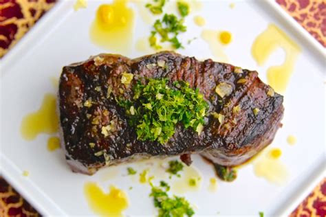 Grilled Strip Steak with Gremolata and Chipotle Olive Oil — Grillocracy