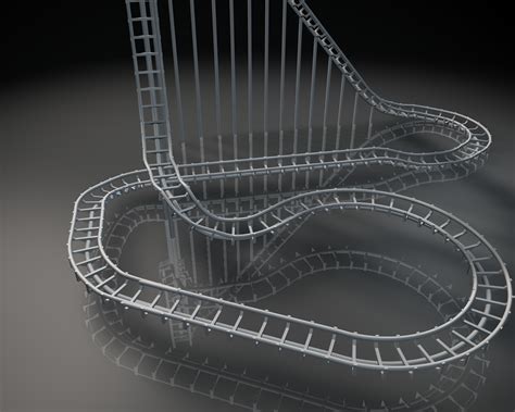 free roller coasters 3d model