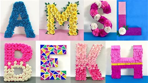 10 DIY 3D letters Decor ideas for any occasion at home and for home decor - YouTube