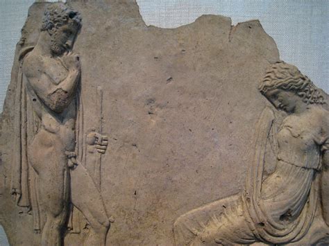 Pelops and Hippodamia; Base relief, Metropolitan Museum, New York City ...