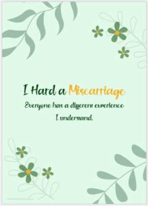 Miscarriage Sympathy Card Templates | Download Edit Print