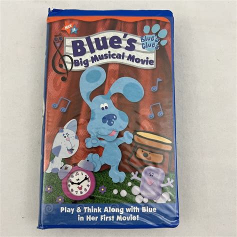 Blue's Clues Blue's Big Musical Movie VHS, 2000 Clamshell Case Nick Jr ...