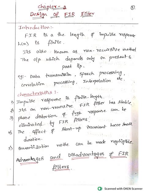 Module 5 Design of Fir Filter | PDF