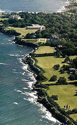 Newport, RI's Cliff Walk combines ocean views, mansions, and a rocky shore line into a 3.5 mile ...