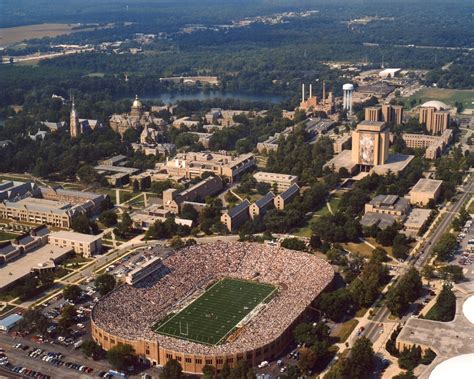 Old Notre Dame Stadium Aerial - Photo Taken Before 1997 | Big 10 ...