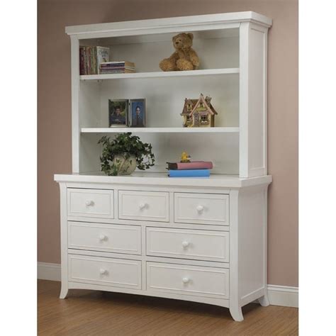 Sorelle Alex Double Dresser Hutch in White - 1590-W