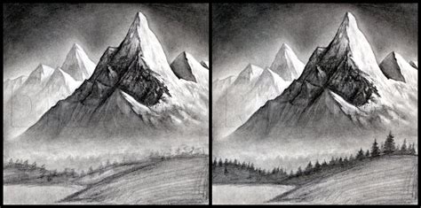 how to draw mountains with pencil - Into Vast Chronicle Picture Archive