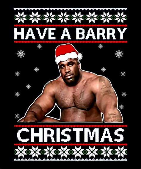 Sitting On A Bed Meme Christmas, Have A Barry Christmas, Barry Wood ...