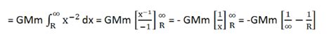 Derivation of Escape Velocity - Check Escape Velocity Derivation