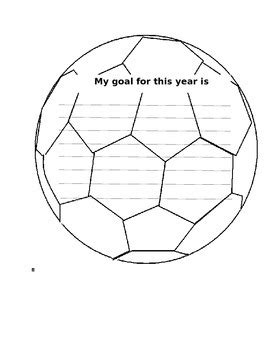 Goal Setting Soccer Ball by Kelli Casey | Teachers Pay Teachers