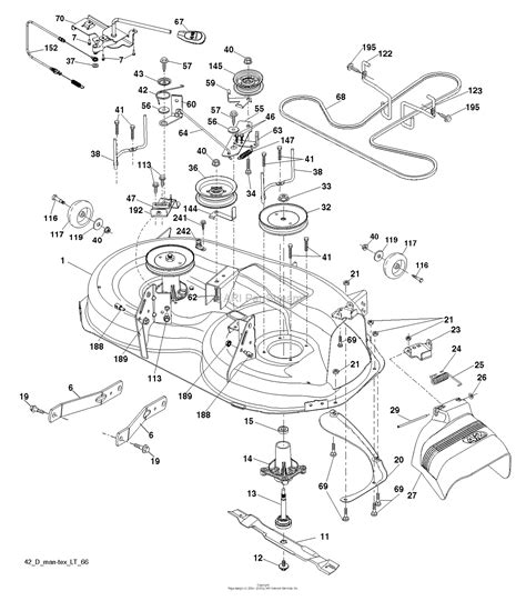 Husqvarna YTA18542 - 96045005500 (2015-08) Parts Diagram for MOWER DECK / CUTTING DECK