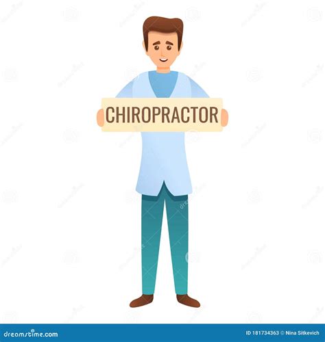 Chiropractor Clinic Icon, Cartoon Style Stock Vector - Illustration of care, icon: 181734363