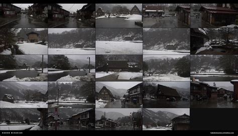 ArtStation - REF PACK SNOWY JAPANESE VILLAGE | Resources