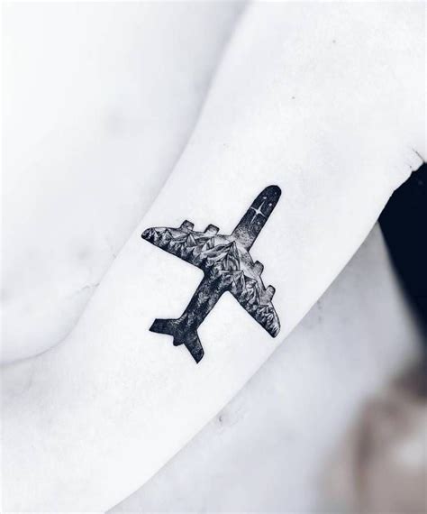 34 Perfect Airplane Tattoo Designs For Travel Lovers - TattooBloq | Airplane tattoos, Plane ...