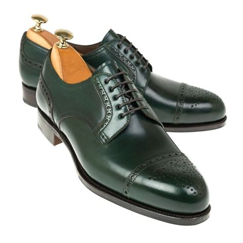 Handmade Men's Green Two Tone Brogues Style Dress/Formal Oxford Leather Shoe | Leather oxford ...