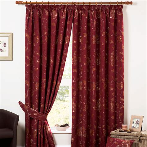 Luxury Heavy Weight Jacquard Curtains Pencil Pleat Lined Ready Made ...