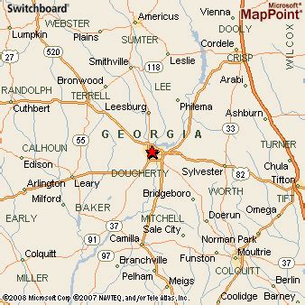 Where is Albany, Georgia? see area map & more