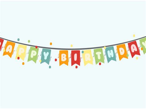 Happy Birthday Banner Illustration by Fenny Apriliani on Dribbble