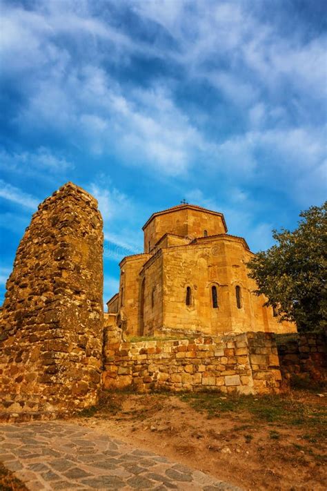 Scenic View of Jvari Monastery in Mtskheta, Georgia Stock Photo - Image of caucasus ...