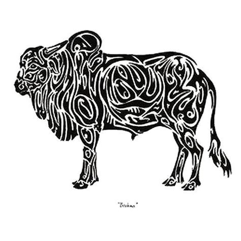 Brahma Bull Tattoo Design