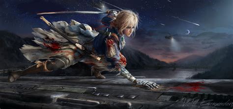 Violet Evergarden, anime girls, Violet Evergarden (anime) HD Wallpaper