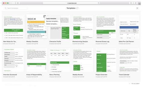 Customize evernote templates - mepaas