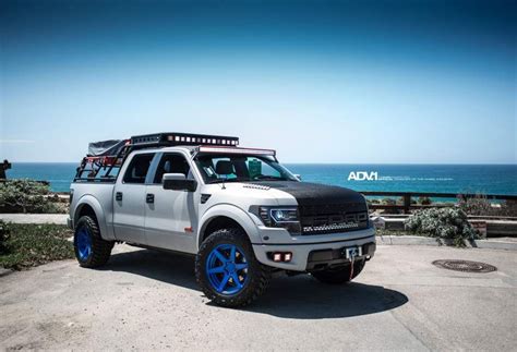 adv1-wheels-ford-SVT-Raptor-Custom-Rack-modified-aftermarket-blue-forged-rims-S | Ford raptor ...