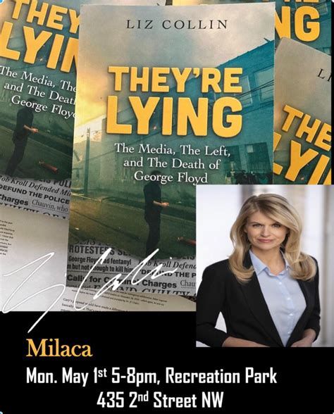 Book Signing & Presentation – Liz Collin “They’re Lying” May 1st – Kanabec County Republicans