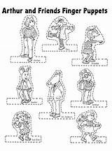 Family Finger Puppets Coloring Pages Sketch Page sketch template