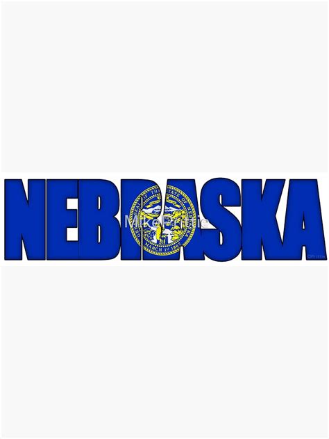 "Nebraska Flag Sticker" Sticker by MikePrittie | Redbubble