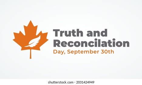 National Day Truth Reconciliation Modern Creative Stock Vector (Royalty ...