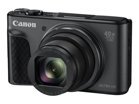 Canon PowerShot SX730 HS Camera Black 20.3MP 40x Zoom FHD WiFi at Ebuyer.com