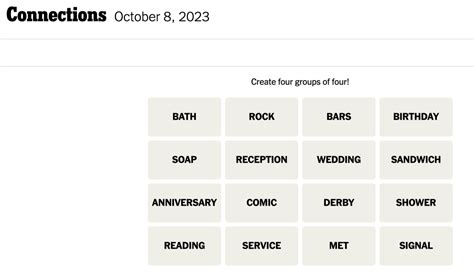 ‘Connections’ Hints and Answers for Sunday, October 8 - Parade