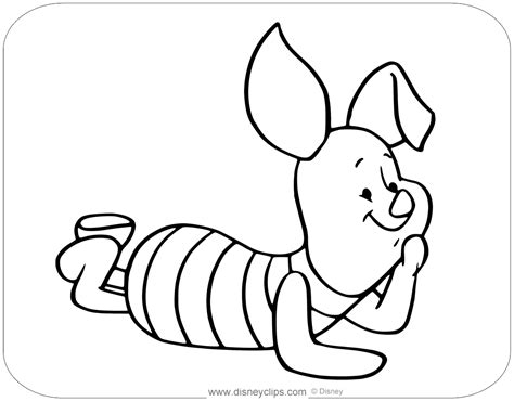 Piglet Coloring Pages | Disneyclips.com