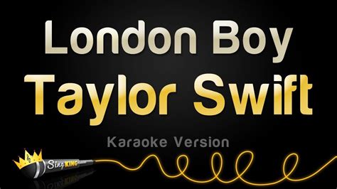 Taylor Swift - London Boy (Karaoke Version) - YouTube