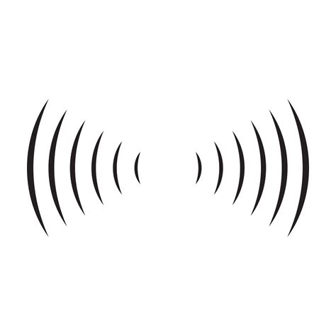 sound radio wave icon vector wifi sound signal connection for graphic ...