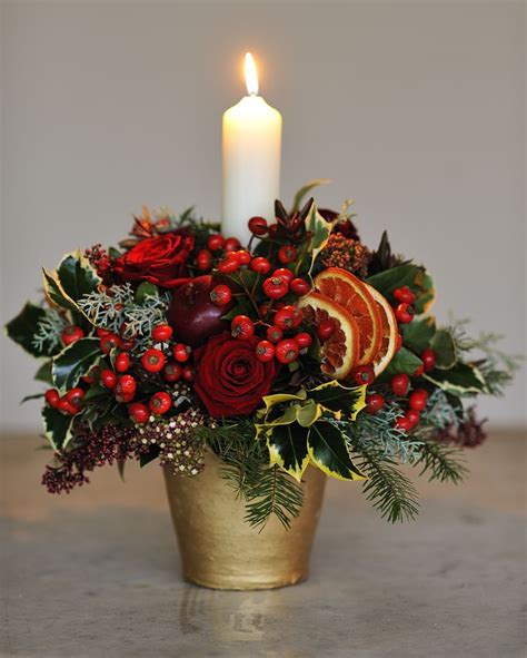 56 best Christmas Flower Arrangements images on Pinterest | Christmas ...