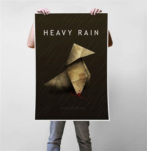 Heavy Rain Art Print Poster Multiple Sizes - Etsy Norway