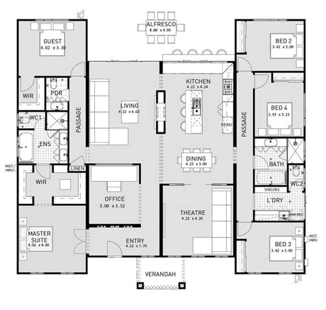 The Best Six Bedroom House Floor Plans And Description | Modular home floor plans, 6 bedroom ...