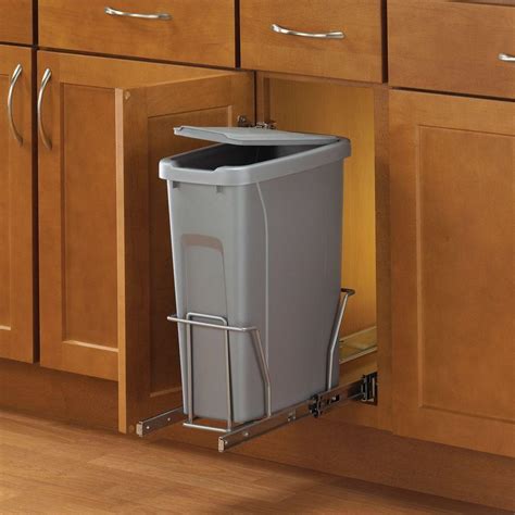 Real Solutions for Real Life 17 in. H x 8 in. W x 20 in D Steel In-Cabinet 20 Qt. Single Pull ...