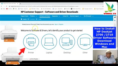 How to Install HP Deskjet 2700 /2710 Driver Software Download Windows and Mac - YouTube