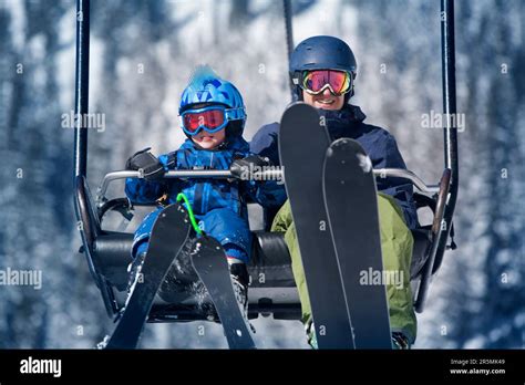 Father and son skiing Arapahoe Basin, Colorado Stock Photo - Alamy