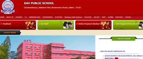 DAV Public School Keonjhar Recruitment 2023 Apply For Principal And ...