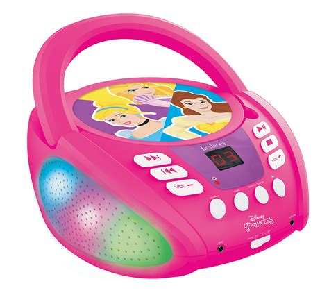 Buy Lexibook RCD109DP Disney Princess-Bluetooth CD Player for Kids – Portable, Multicoloured ...