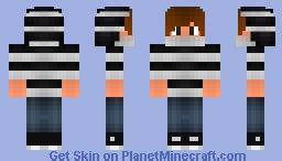 ♠ Black Hoodie ♠ Minecraft Skin