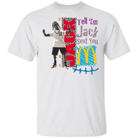 Travis Scott Mcdonalds Cactus Jack Merch Jack Smile T-Shirt Cactus Jack ...