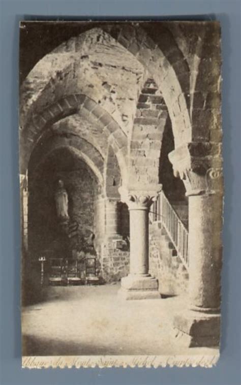 France, Abbaye du Mont Saint Michel, Crypte by Photographie originale ...