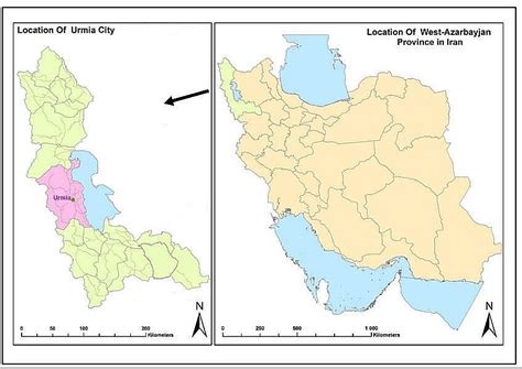 Geographical location of Urmia in the map of Iran. | Download Scientific Diagram