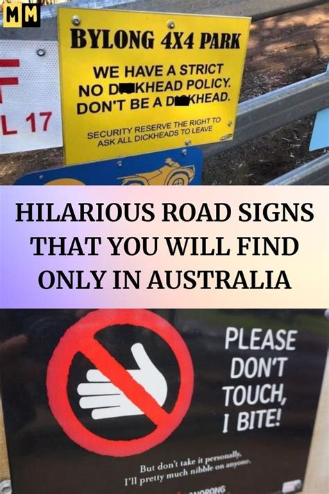 Hilarious road signs that you will find only in australia – Artofit